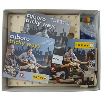 Игровой настольный набор Cuboro «tricky ways» (деревянный) арт. Cub24357