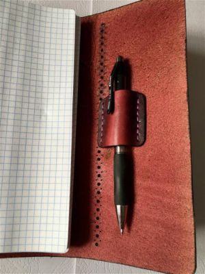 Блокнот а5 (ручная работа, натуральная кожа), бордовый