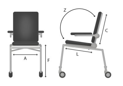 Ортопедическое реабилитационное кресло со стабилизацией плеч и головы Джорди. Размер 2 арт. 23923МО