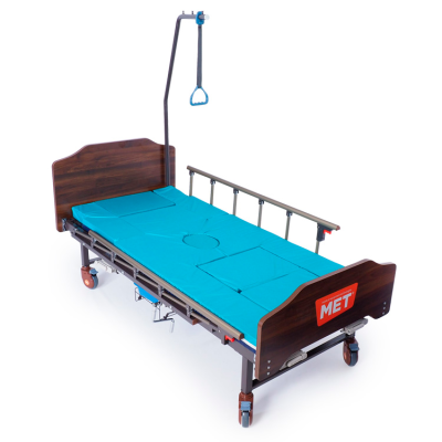 Кровать медицинская функциональная с туалетным устройством MET KARDO (Боковой переворот)