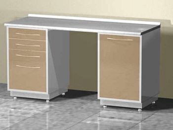 Стол лабораторный двухтумбовый