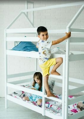 Кровать детская двухъярусная «Домик» арт. ПрТ27666