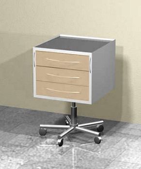 Передвижной столик (3 выдвижных ящика)