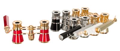 Театральный бинокль-лорнет Levenhuk Broadway 325E, золотистый