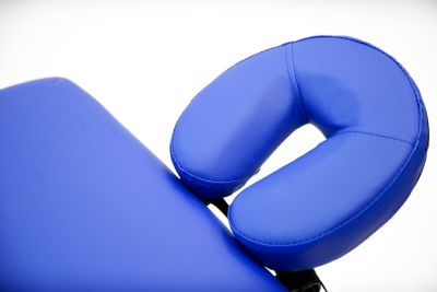 Массажный стол, деревянный, 3-х секционный, синий MET Comfort W3