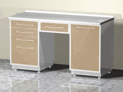 Стол лабораторный двухтумбовый