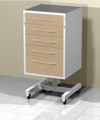 Передвижная тумба с 5 ящиками