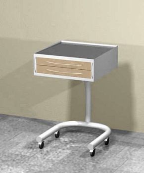 Передвижной столик (2 выдвижных ящика)