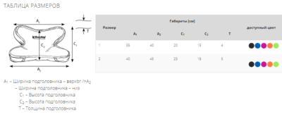 Подголовник-бабочка BodyMap DX (Размер 1, 2) арт. 23938МО