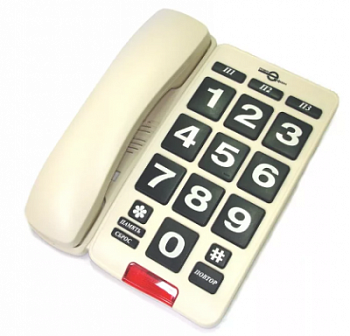 Телефон с крупными кнопками (белый) арт. 3142