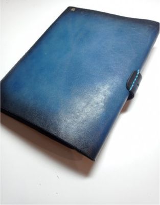 Блокнот а5 (ручная работа, натуральная кожа), синий