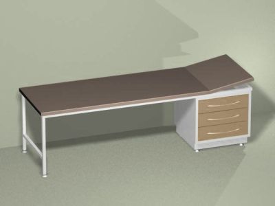 Кушетка смотровая с тумбой