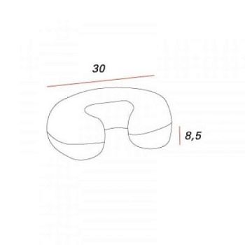 Camilla валик для массажа твердый 30x8.5
