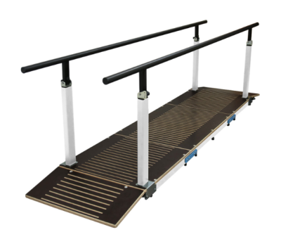 Тренажер в виде параллельных брусьев для тренировки ходьбы с/без электропитания