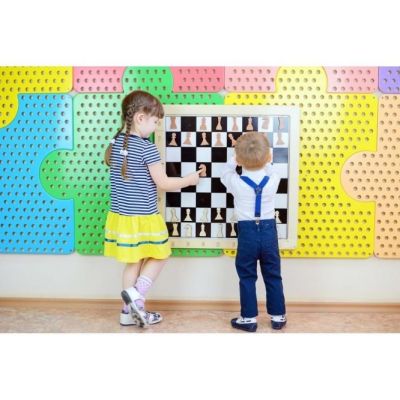 Настенная игра «2 в 1 шашки + шахматы»