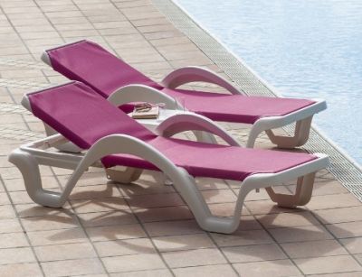 Шезлонг Balliu Carmen (цветной каркас, цветная ткань на выбор)