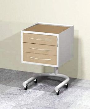 Передвижной столик (3 выдвижных ящика)