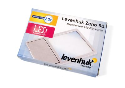 Линза Френеля Levenhuk (Левенгук) Zeno 90, 2,5x, 48x45 мм, 1 LED, металл