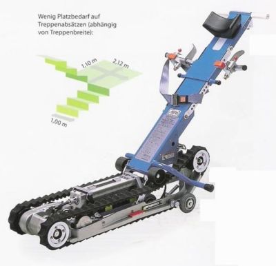Лестничный гусеничный мобильный подъемник для инвалидов Standard SA-2 в комплекте со съемной платфор