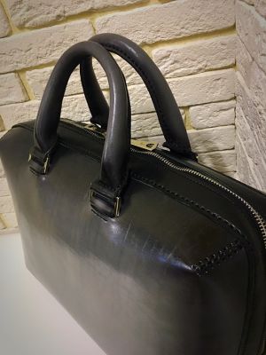 Портфель Deal (ручная работа, натуральная кожа), серый