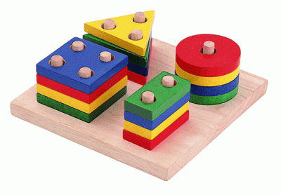 Доска для сортировки и нанизывания геометрических фигур арт. МП13301