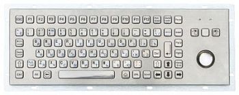 Металлическая антивандальная клавиатура c Track ball трекбол trackball TG-PC-F2 арт. ТчБ24261