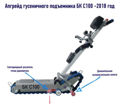 Лестничный гусеничный подъемник для инвалидов БК С100