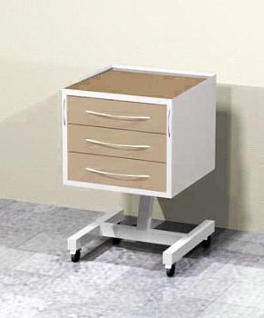 Передвижной столик (3 выдвижных ящика)