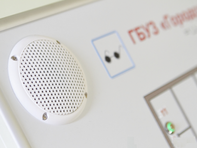 Тактильно-звуковая мнемосхема 820х620 в комплекте с вертикальной стойкой арт. ИА23858