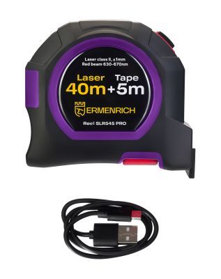 Рулетка с лазерным дальномером Ermenrich Reel SLR545 PRO