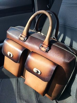 Портфель Deal (ручная работа, натуральная кожа), коричневый