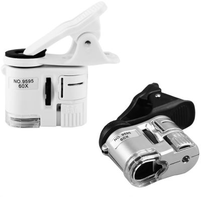 Микроскоп Kromatech 60x мини, с подсветкой (1 LED) и ультрафиолетом (9595W)