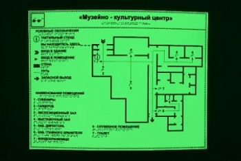 Светонакопительная мнемосхема 610 х 470 мм арт. ИА23860