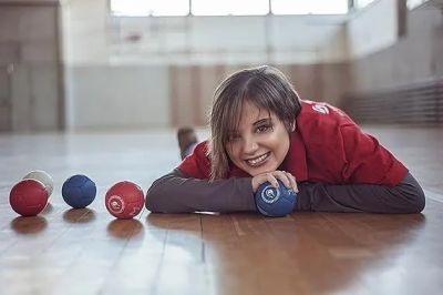 Мяч для игры в Бочча (красный)