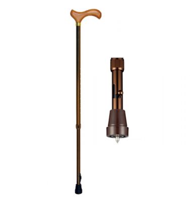 Трость телескопическая алюминиевая с пластмассовой ручкой с УПС «Штырь» арт. СиМ27223