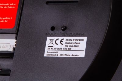 Метеостанция (настенные часы) Bresser (Брессер) MyTime io, 30 см, черная