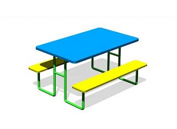 Детский столик со скамейками арт. AQ17263