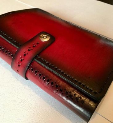 Ежедневник а5 недатированный (ручная работа, натуральная кожа), бордовый