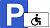 Знак «Парковка для инвалидов» (2 знака в комплекте и крепеж к ним, по ГОСТ 6.4 и 8.17) арт. ИА4484