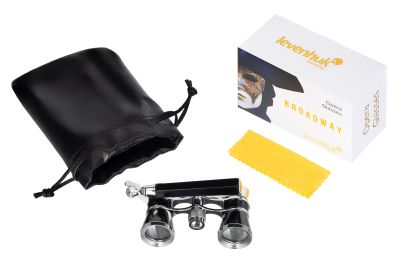 Театральный бинокль-лорнет Levenhuk Broadway 325E, черный