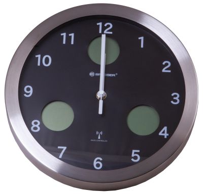 Метеостанция (настенные часы) Bresser (Брессер) MyTime io, 30 см, черная