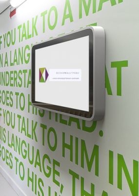 Информационный терминал для инвалидов многофункциональный Титаниум Доступная среда 42 дюйма арт. Prs