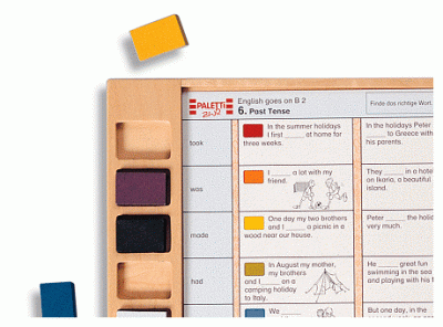 Палитра. Основа прямоугольная с цветными фишками арт. RN9793