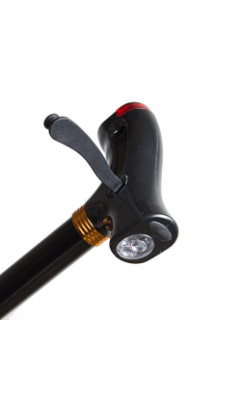 Трость опорная, регулируемой длинны Welt-GW, с фонариком арт. MT11026