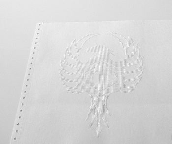 Бумага для печати рельефно-точечным шрифтом Брайля перфорированная арт.ИА13958