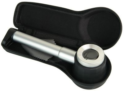 Лупа измерительная Veber 10х, 25 мм, с подсветкой (8011)