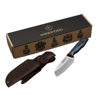 Windford Гефест сталь AUS 10, бордо/синий