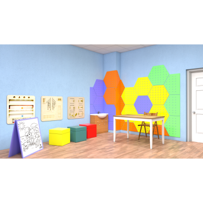 Настенная панель «Соты» 6 шт.