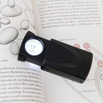 Лупа складная Veber 20х, 21 мм, с подсветкой (21008)