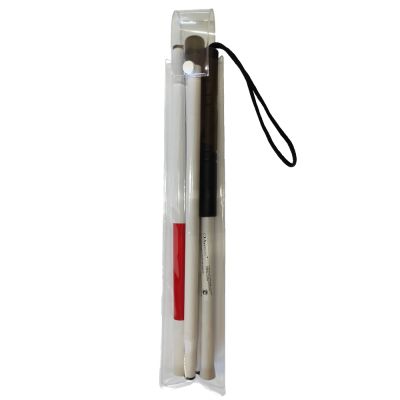 Трость металлическая тактильная складная, 4 секции, 110 см